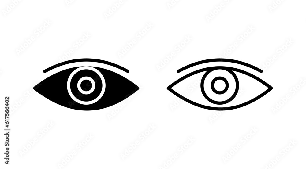 Eye icon. Look and Vision icon. Eye vector icon Eye icon. Look and Vision icon. Eye vector icon