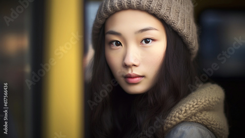 young adult woman or teenag...