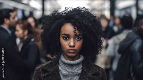 young adult woman with medi...