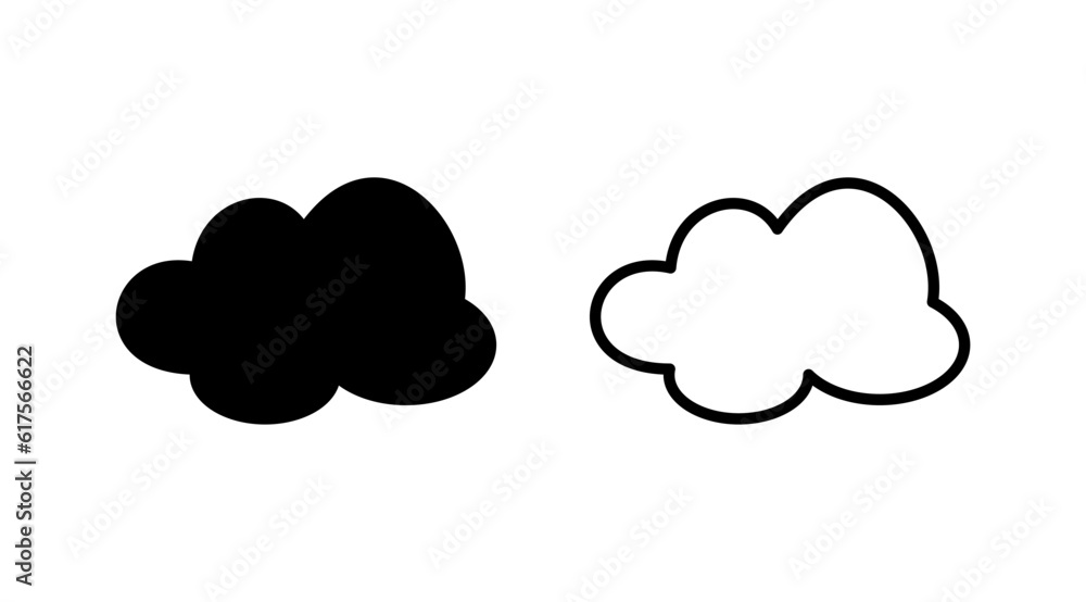 Cloud icon vector. cloud data. cloud services Cloud icon vector. cloud data. cloud services