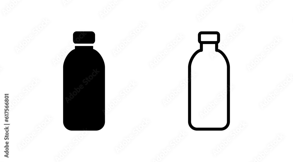 bottle icon vector. bottle icon in trendy flat design