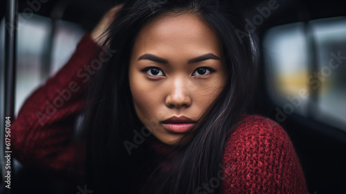 young asian adult woman wit...