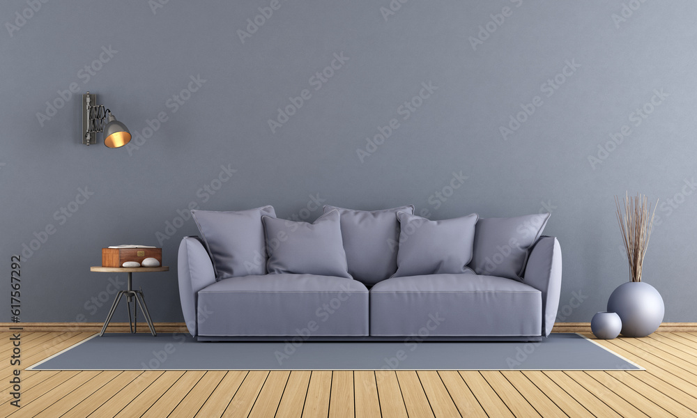 Purple modern lounge with elegant sofa - 3d rendering Purple modern lounge with elegant sofa - 3d rendering