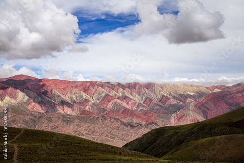 Serranias del Hornocal, wide colored mountains, Argentina