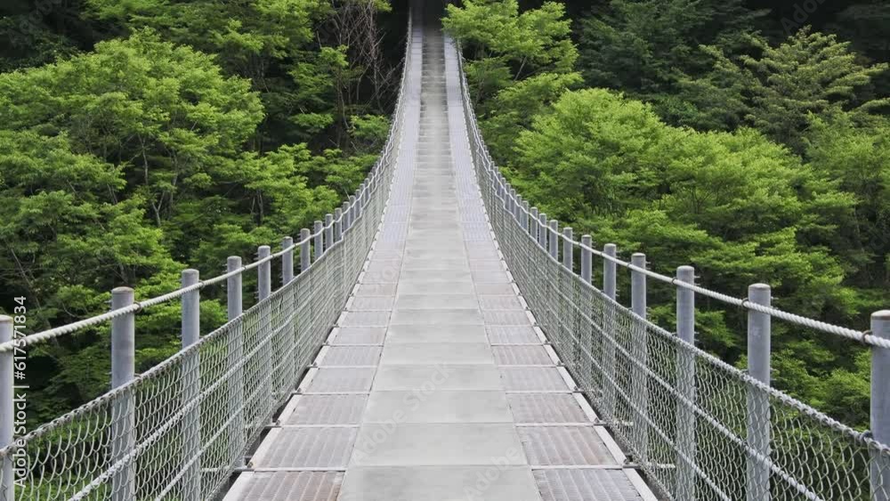 Tokushima, Japan - June 25, 2023: Higashi Iya suspension bridge over Iya canyon
Tokushima, Japan - June 25, 2023: Higashi Iya suspension bridge over Iya canyon