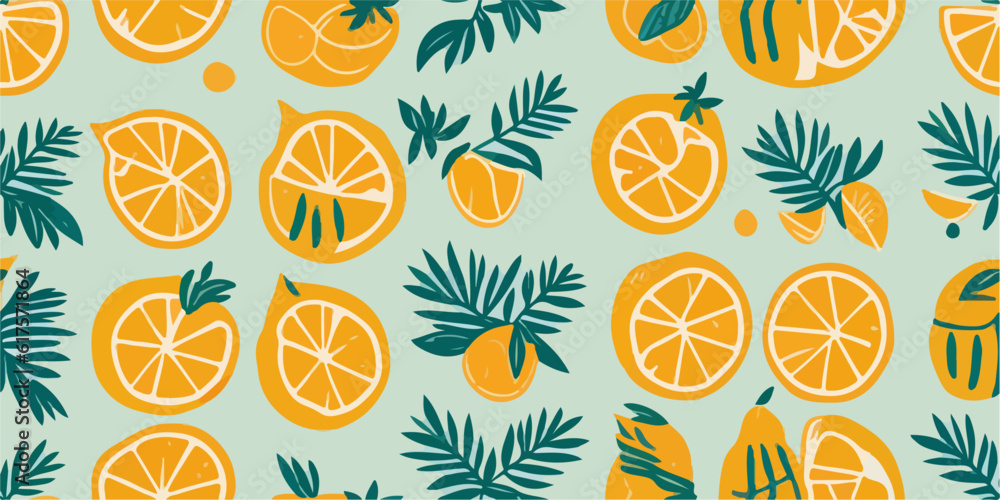 Exploring the Warmth: Unveiling the Tropical Orange Pattern Magic