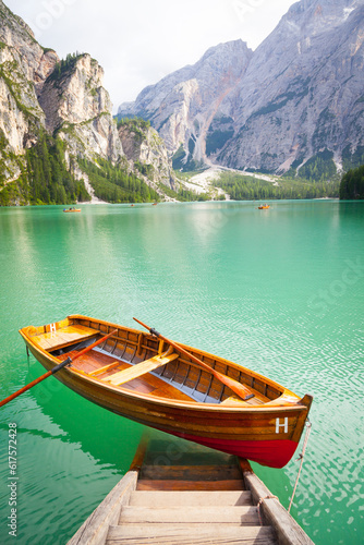 This amazing lake is located in the heart of Dolomiti mountains, UNESCO World Heritage - Italy © Designpics