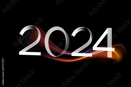 2024 New Year Background Design Generative AI