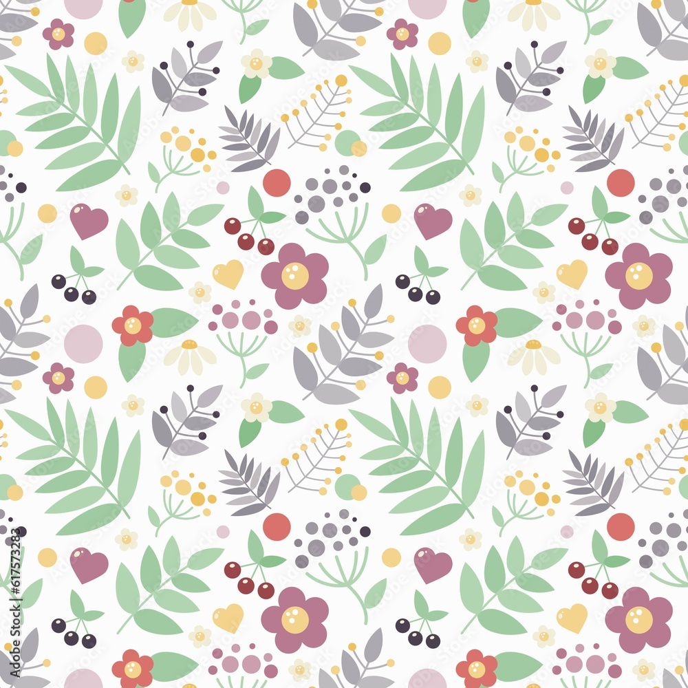 Seamless floral background. Vector