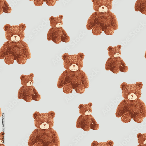 SEAMLESS TEDDY BEAR PATTERN 056