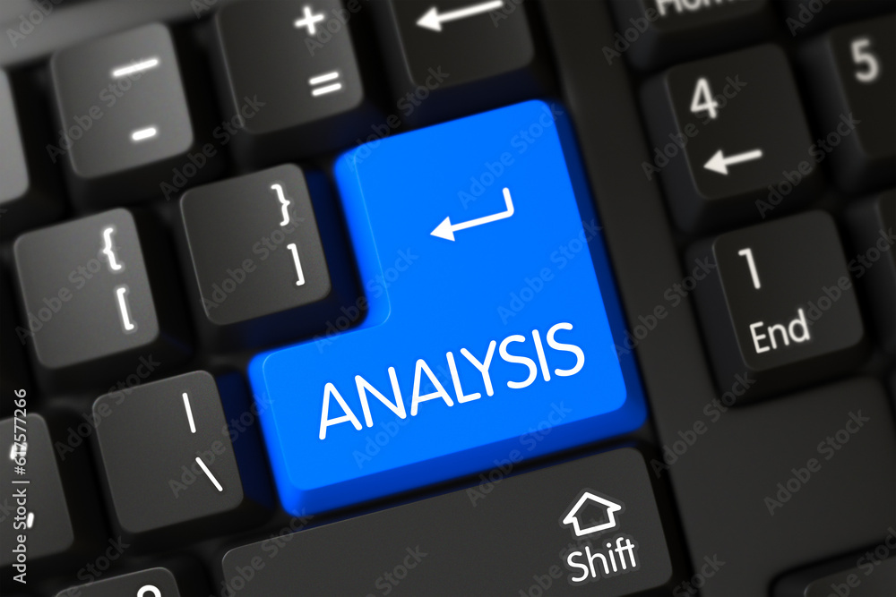 Analysis Close Up of PC Keyboard on a Modern Laptop. 3D Render. Analysis Close Up of PC Keyboard on a Modern Laptop. 3D Render.