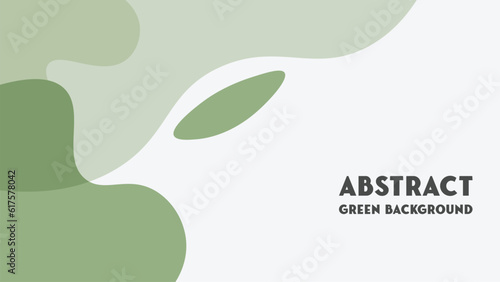 Abstract Background Green Organic Playful Minimalist