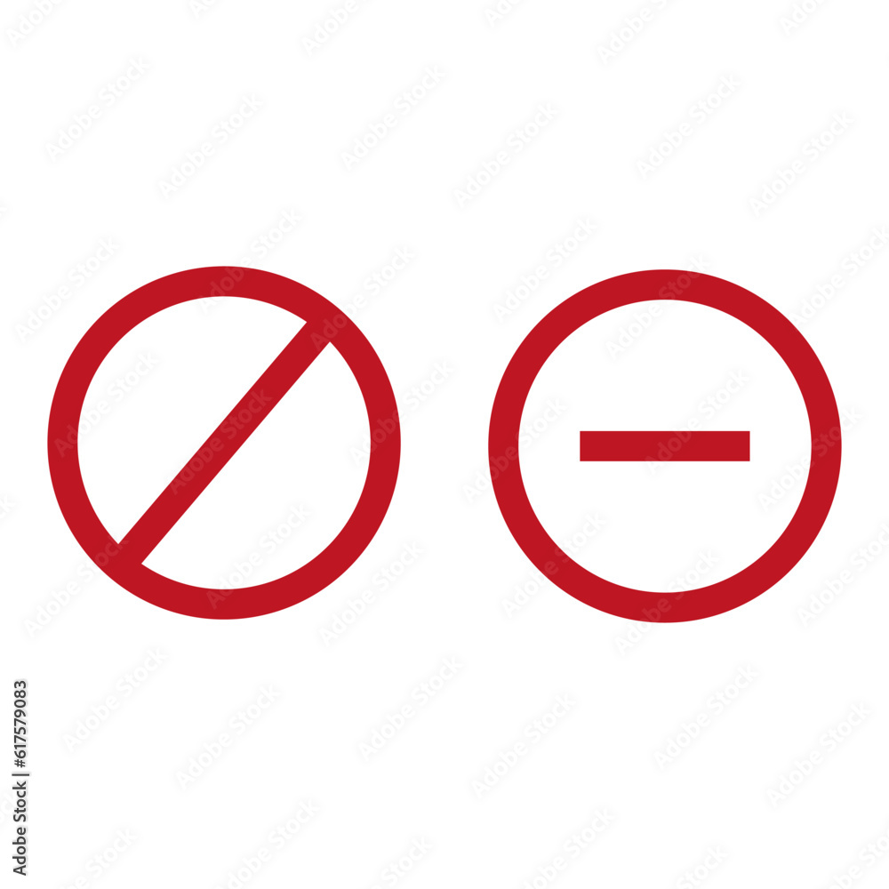 Minus icon. Vector illustration. stock image. Minus icon. Vector illustration. stock image.