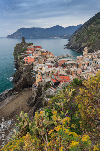 Fototapeta Naklejka Na Ścianę i Meble -  Vernazza fishermen village in Cinque Terre, unesco world heritage in Italy