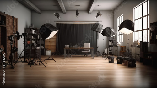 Modern photo studio interior © didiksaputra