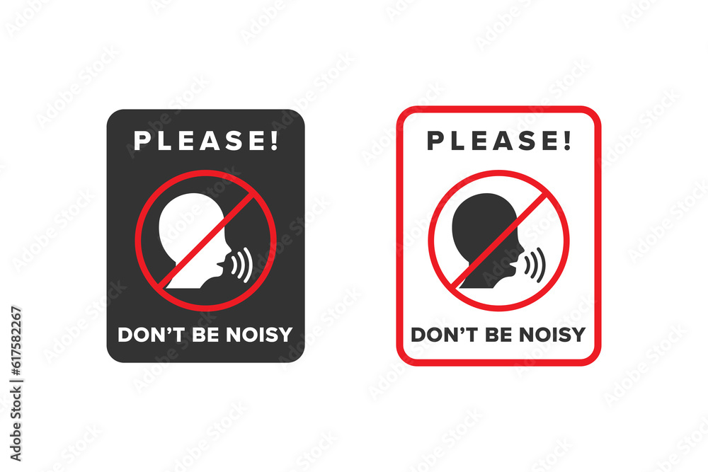 No noise icon sign vector design, icon boards are prohibited from noisy No noise icon sign vector design, icon boards are prohibited from noisy