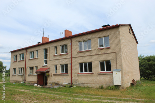 Small Soviet-era apartment building in Sece, Latvia © John