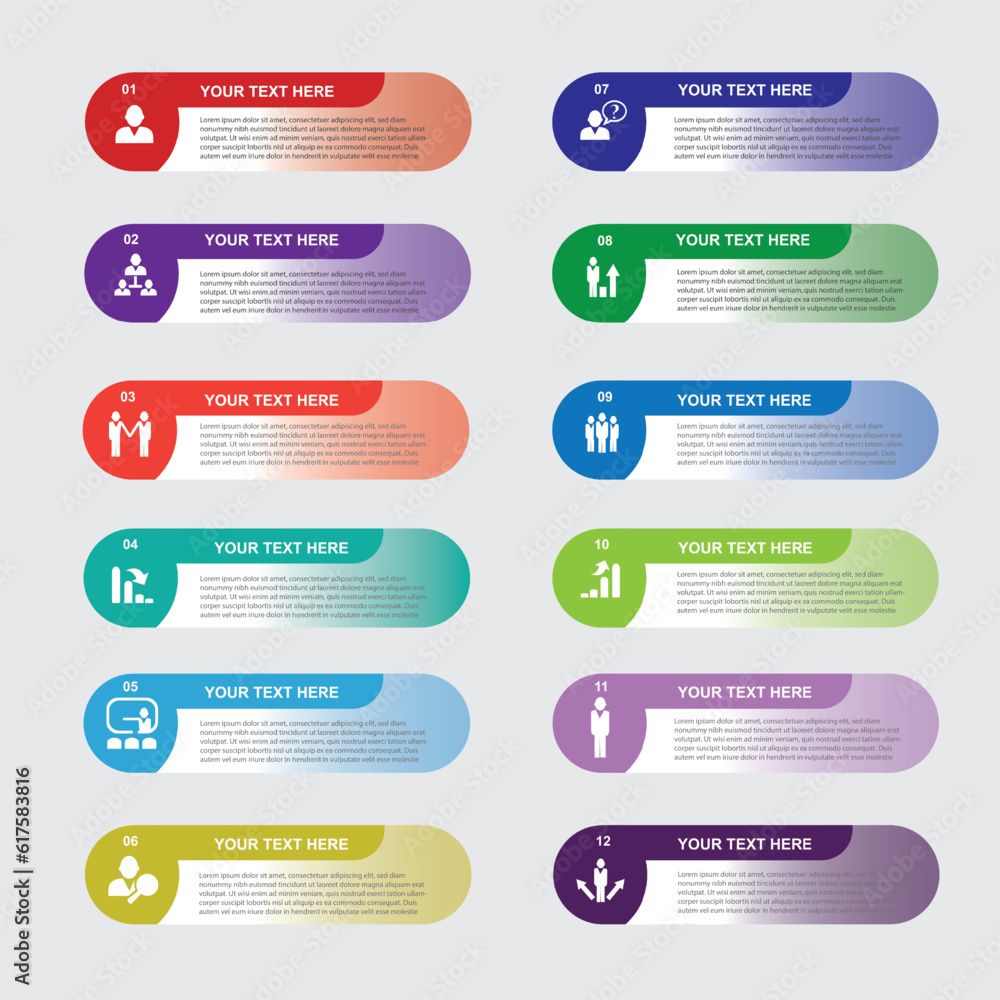 Infographic design template. Creative concept with 12 steps Infographic design template. Creative concept with 12 steps
