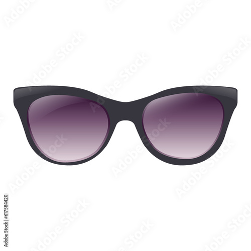 Glasses With Gradient Mesh, Vector Illustration