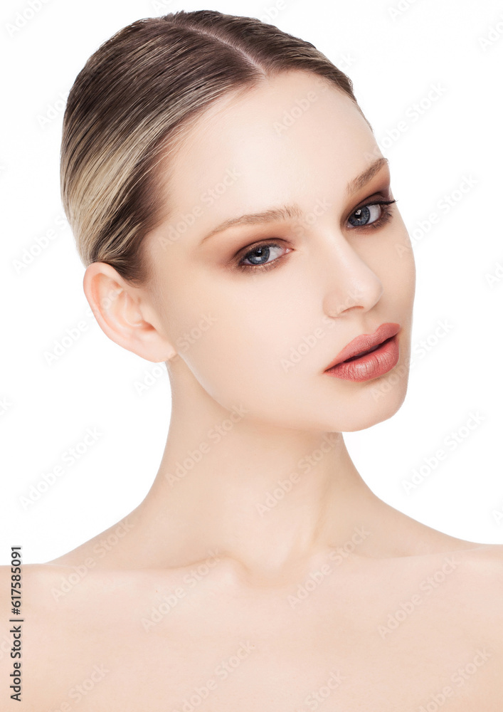 Beauty fashion model with natural makeup skin care and spa treatment Beauty fashion model with natural makeup skin care and spa treatment