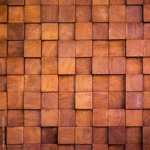 Wall texture with wood cube for background