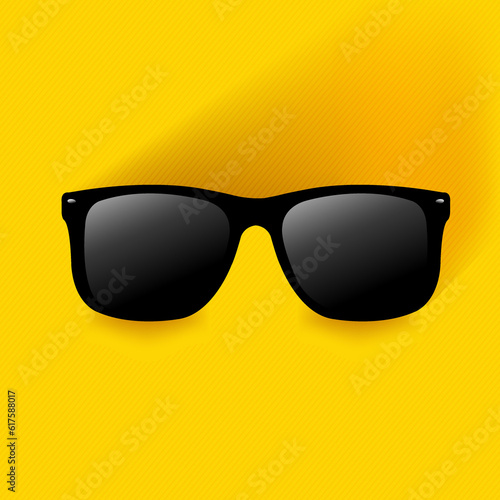 Sunglasses With Gradient Mesh, Vector Illustration