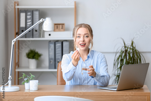 Young businesswoman with so...