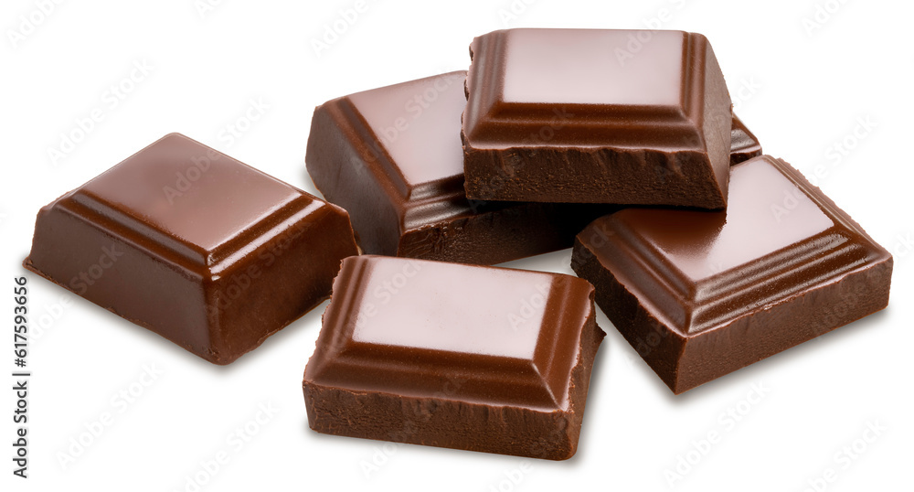 Chocolate isolated on white background, Chocolate bar on white With clipping path. Chocolate isolated on white background, Chocolate bar on white With clipping path.