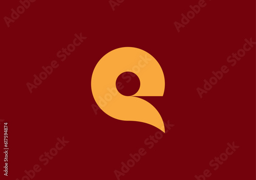 Unleash the allure of minimalism with our uniquely shaped logo, showcasing the elegance of the letter e