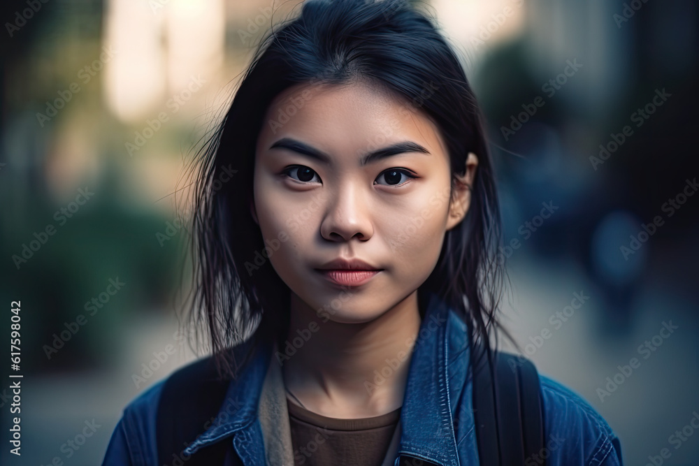 Portrait of a Young Asian Beauty: Capturing Grace and Elegance Portrait of a Young Asian Beauty: Capturing Grace and Elegance
