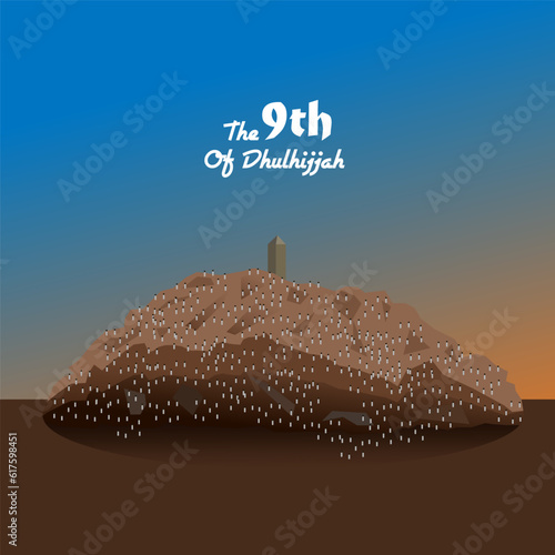 Praying on the 9th of dhulhijjah at Arafah is called wukuf at Arafah