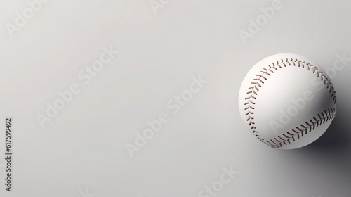 Modern minimalist banner header with ball softball