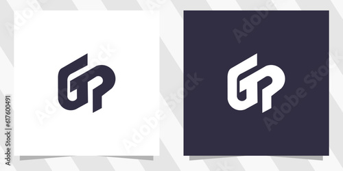 letter pg gp logo design