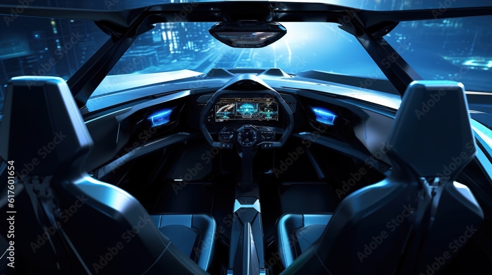 Modern Luxury: Experiencing the Futuristic Minimalist Design and Smart Technology in the Autonomous Electric Vehicle Cabin