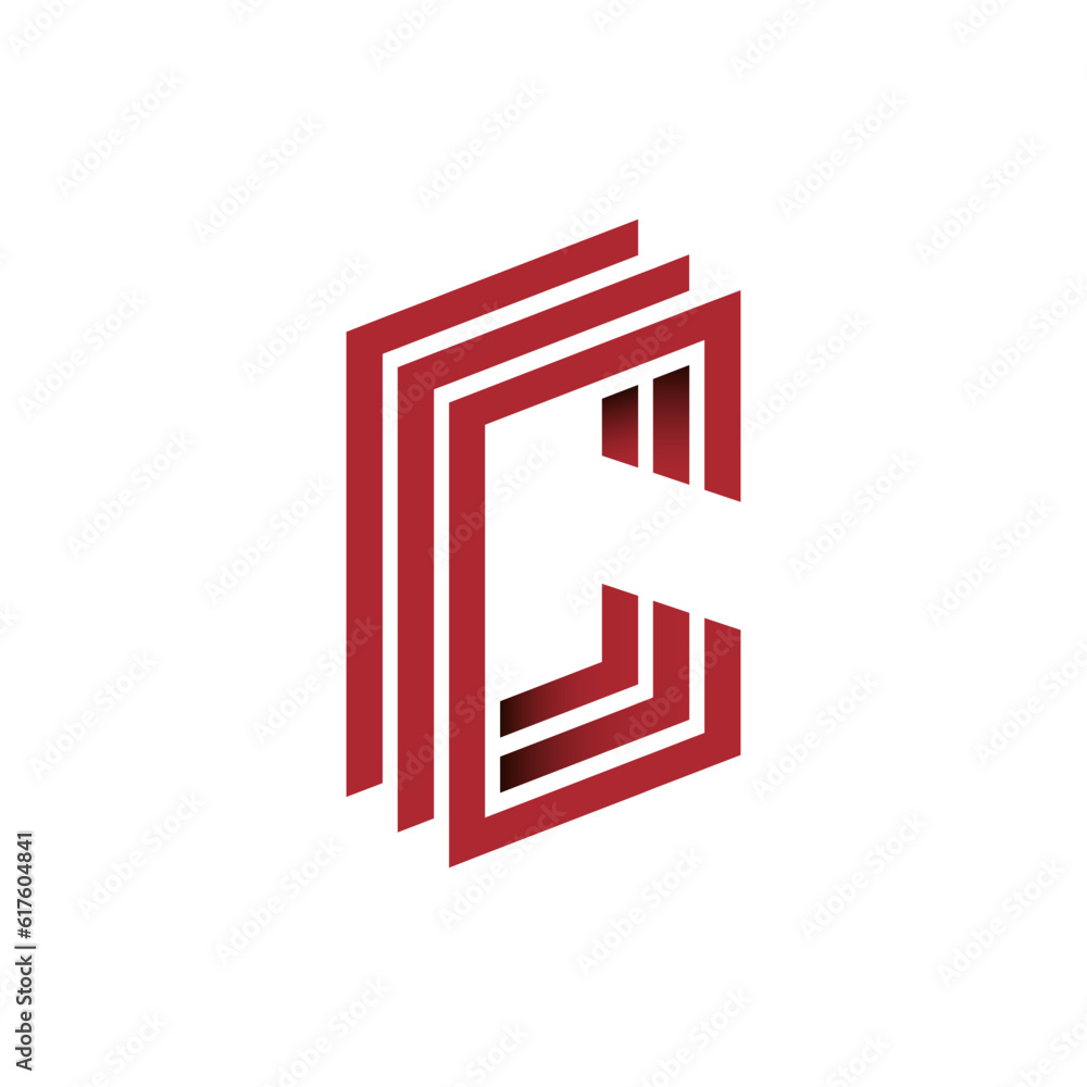 Monogram design vector logo. Monogram initial letter mark C logo design