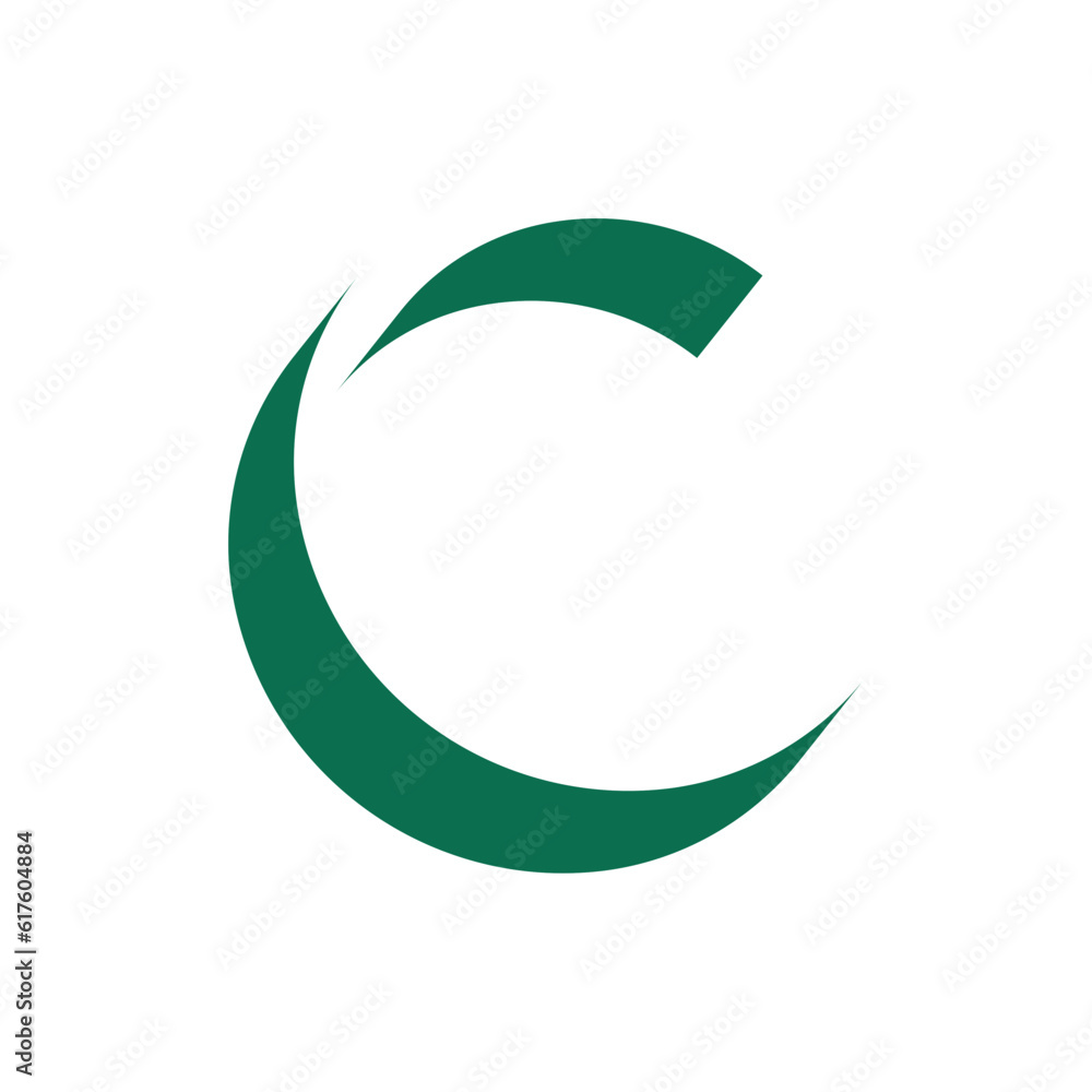 Monogram design vector logo. Monogram initial letter mark C logo design Monogram design vector logo. Monogram initial letter mark C logo design