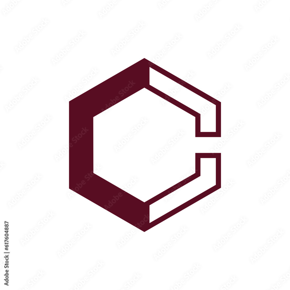 Monogram design vector logo. Monogram initial letter mark C logo design Monogram design vector logo. Monogram initial letter mark C logo design