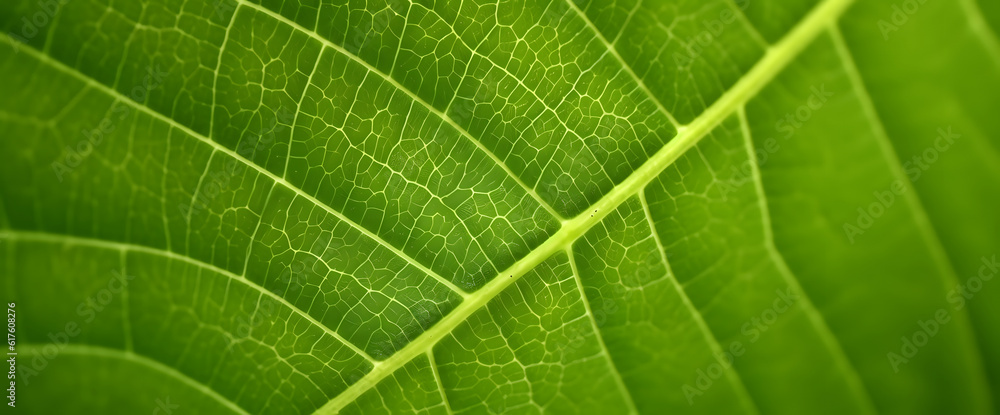 Macro Detail of Green Leaf Veins Texture Macro Detail of Green Leaf Veins Texture