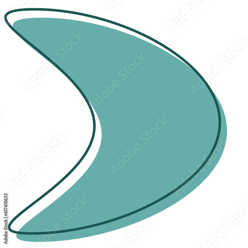 Atomic graphic design element mid-century shape