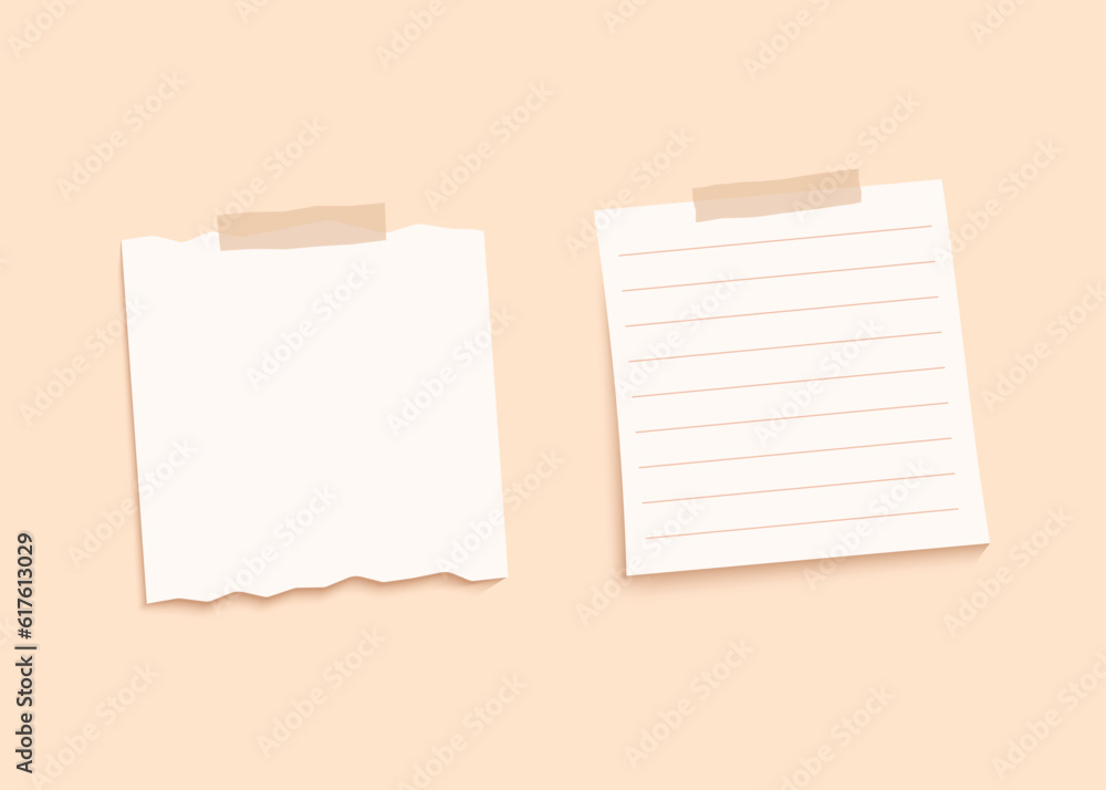 Vector of paper note background Vector of paper note background