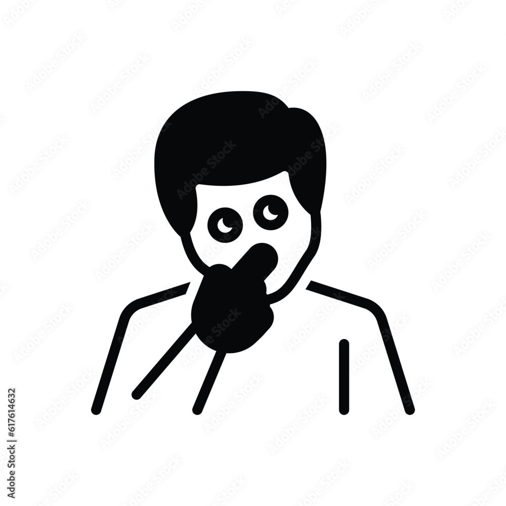 Black solid icon for consider Black solid icon for consider