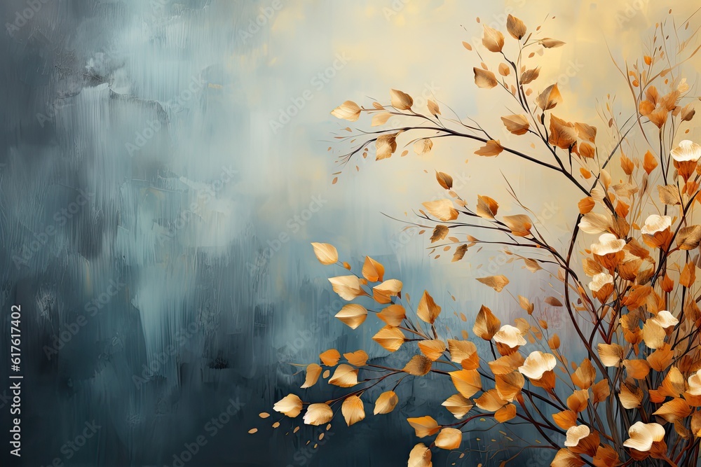 Enchanting fall background with autumn leaves that evokes a sense of warmth, richness, and seasonal charm