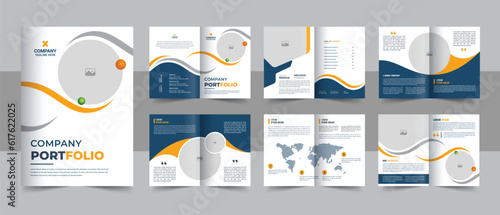 Creative brochure template layout design, minimal multipage business brochure template design, annual report, corporate company profile