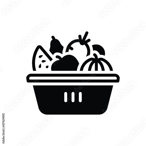 Black solid icon for dietary 