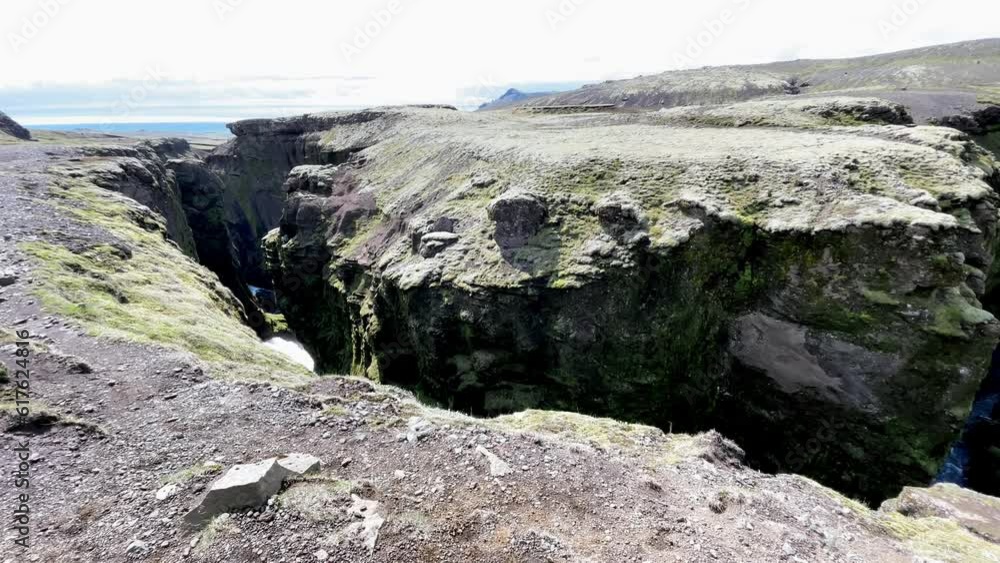Iceland - Embark on a journey of natural wonders as you hike through Iceland's legendary Skógafoss waterfall. Iceland - Embark on a journey of natural wonders as you hike through Iceland's legendary Skógafoss waterfall.