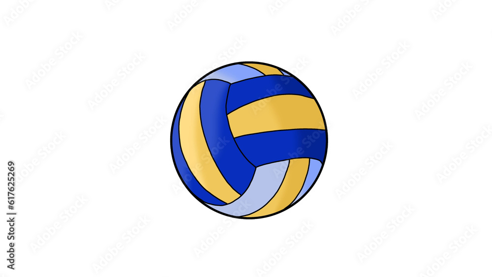 volleyball isolated on white