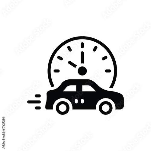 Black solid icon for late 