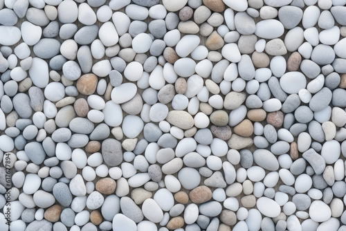 The pattern small bluish white pebble stone, transparent background (PNG). Generative AI.