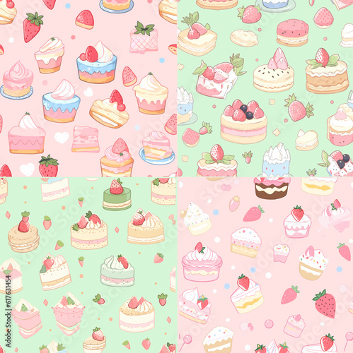  cute pastel cake pattern
