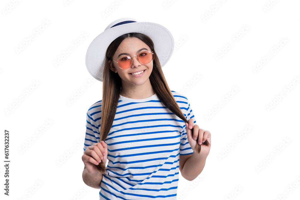 summer style teen girl smile isolated on white. summer style teen girl on background summer style teen girl smile isolated on white. summer style teen girl on background